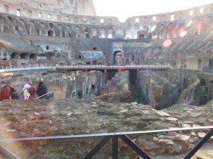 The Coliseum by day! Note the exposed floor.  